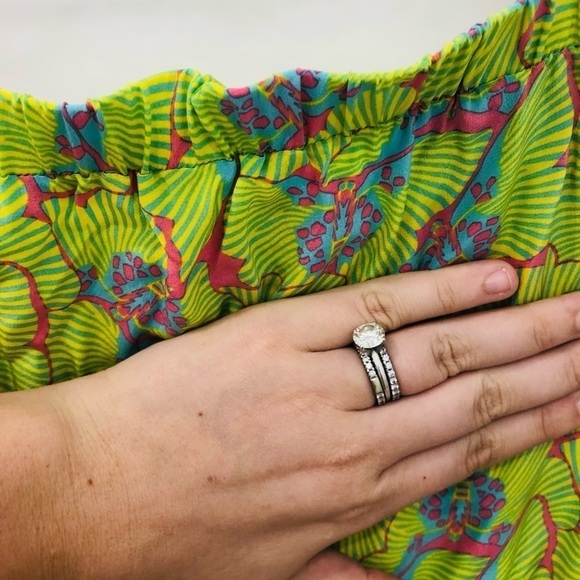 Bianca Coletti Silk Strapless Mini Dress Coverup - Picture 4 of 6